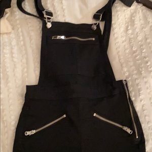 Moving sale - black skinny jeans overalls